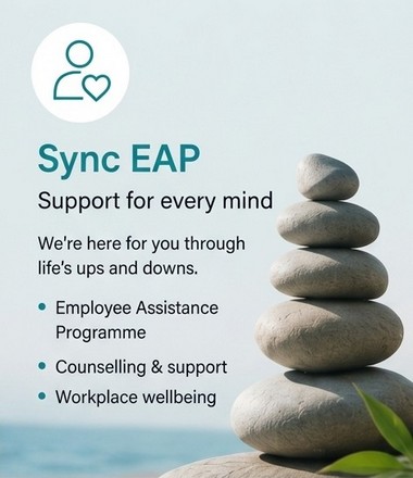 SyncEQ - Mental wellbeing support. Confidential, Professional, Compassionate
